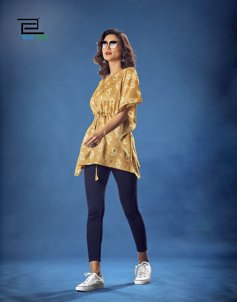 Blue Hills Kaftan 1 Rayon Printed Ethnic Wear Wholesale Kaftan Collection